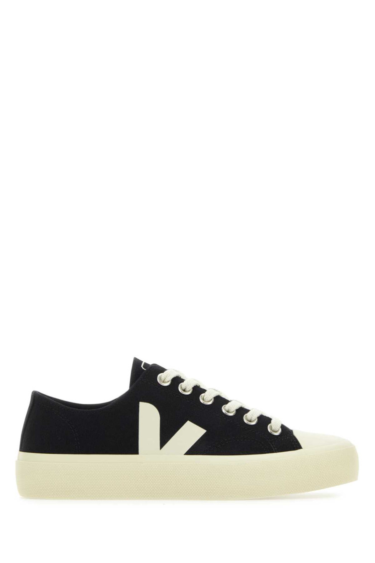 Veja Wata Ii Pierre Canvas Sneakers In Black