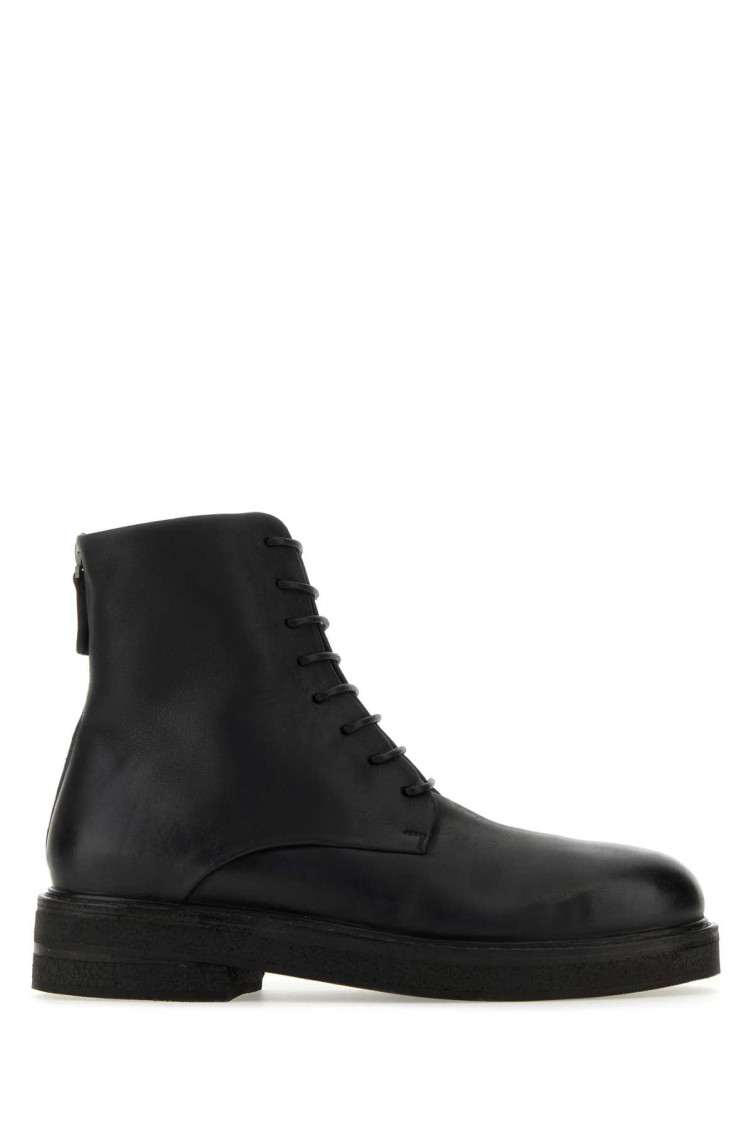 Marsell Black Leather Ankle Boots for Women Online USA at