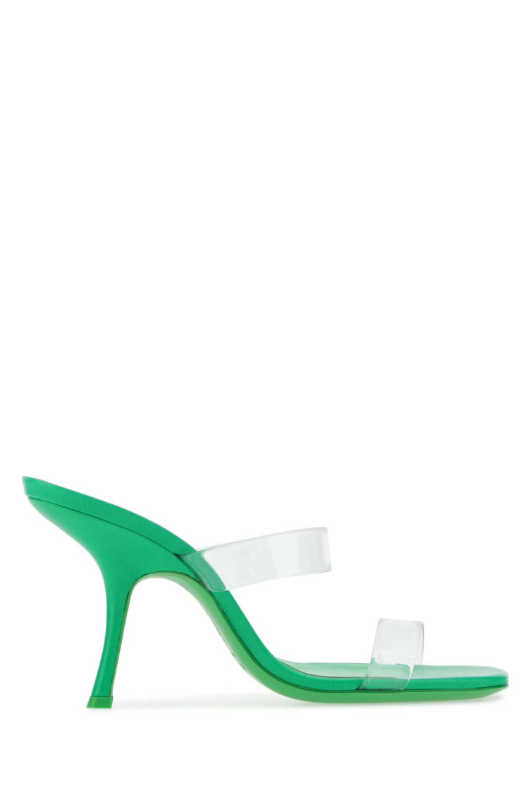 Shop By Far Green Clara Heels