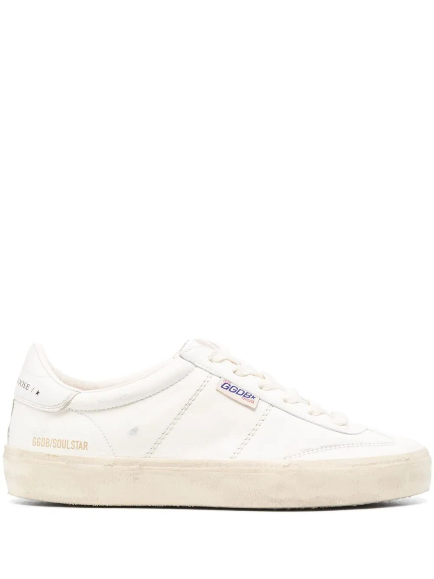 Golden Goose White Lace Up Sneakers