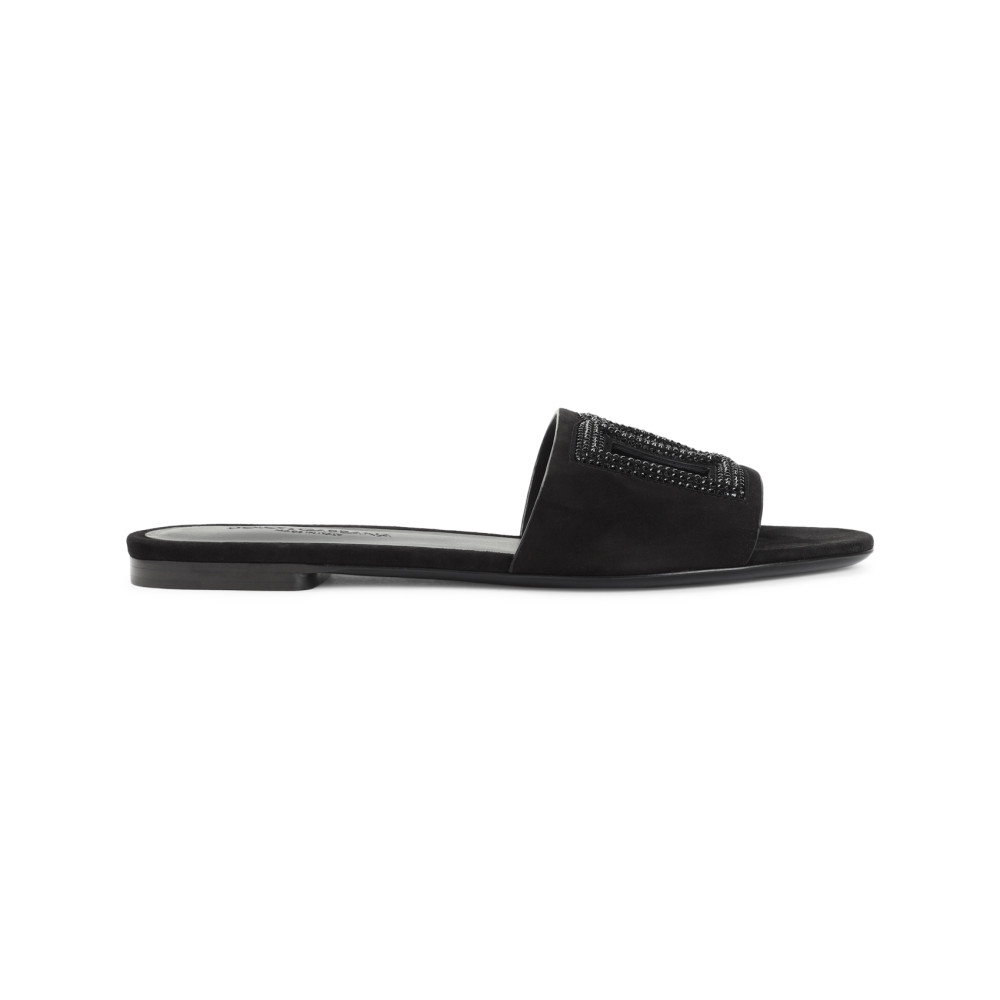 Dolce & Gabbana Black Open Toe Sandals In Black