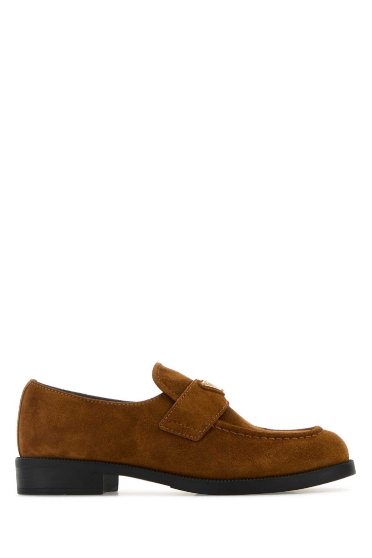 Prada Brown Suede Loafers