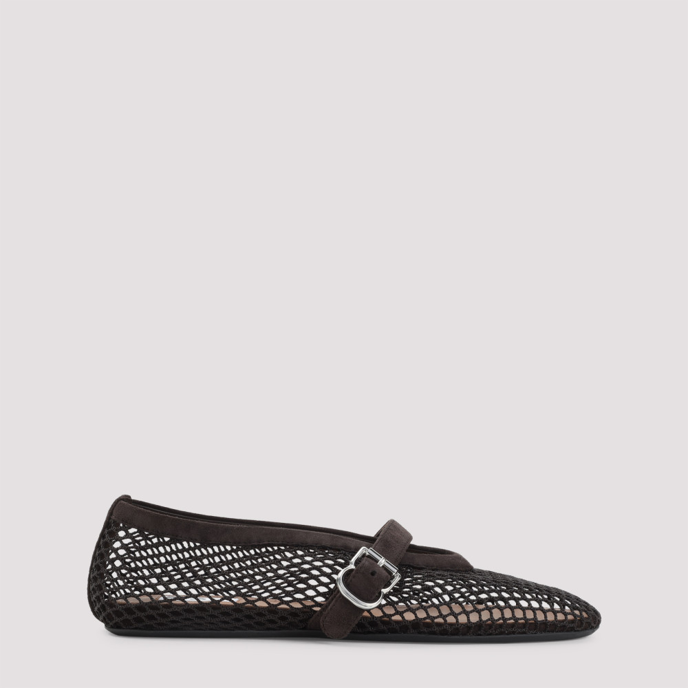 Alaïa Brown Slip On Ballet Flats