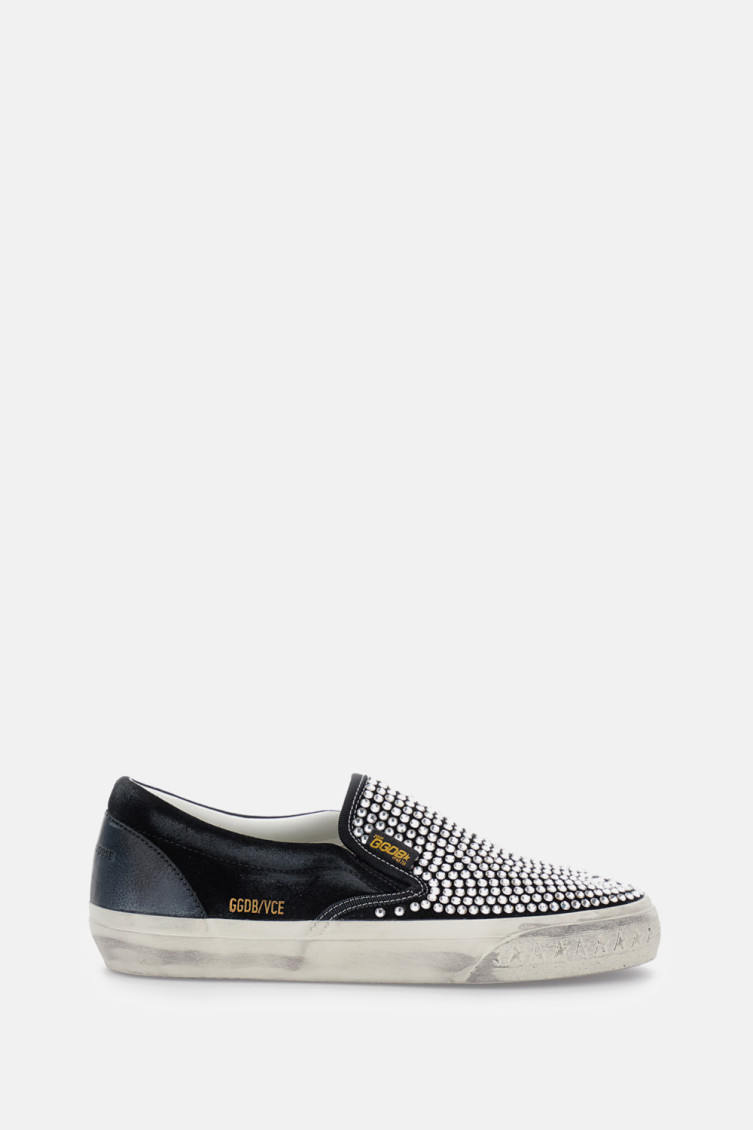 Golden Goose Suede Upper Sneakers In Black