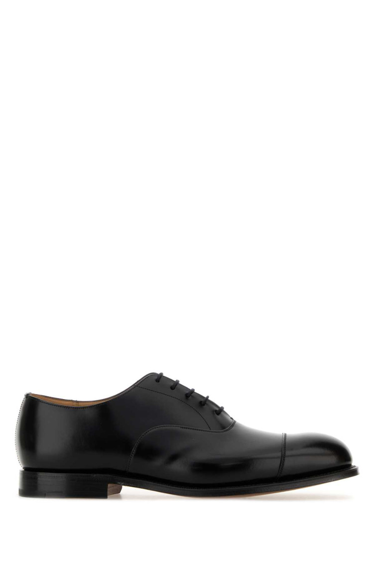 Church's Polished Leather Lace-up Shoes In Black