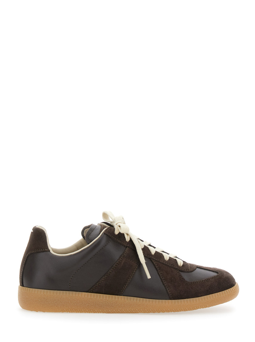 Maison Margiela Dark Brown Replica Sneakers In Brown