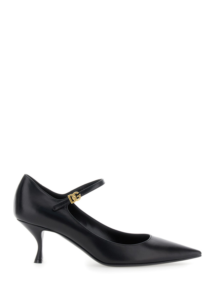 Dolce & Gabbana Black Pointed Toe Pumps In Black