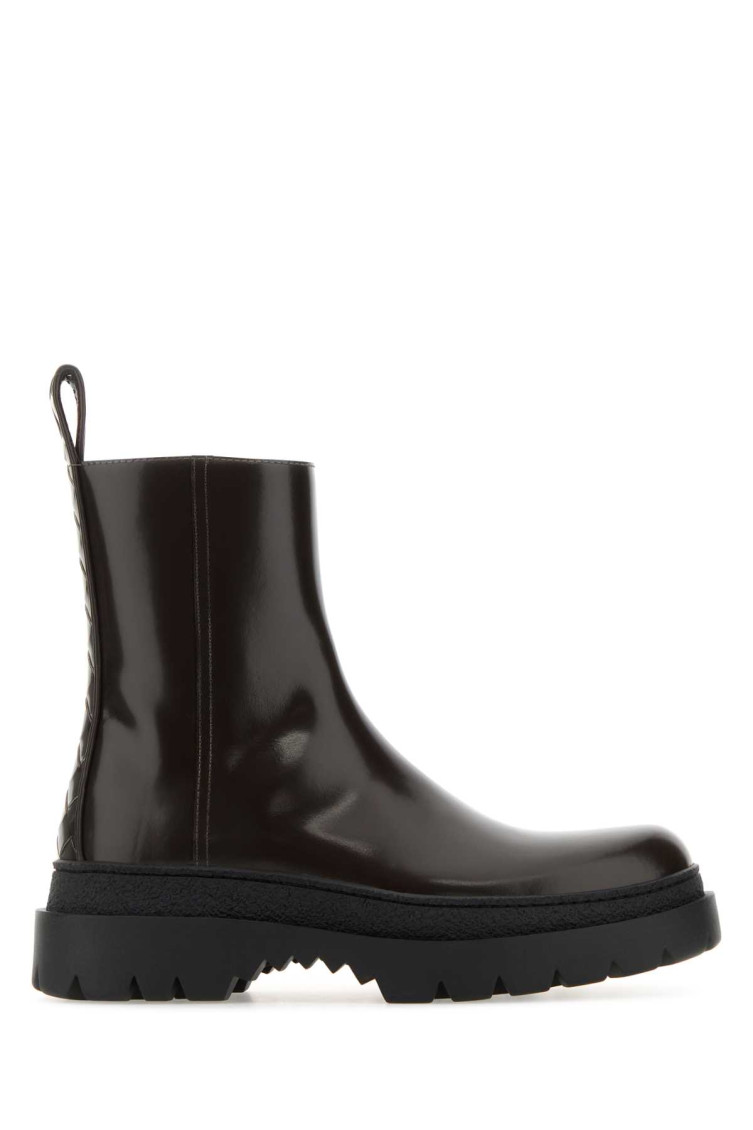 Bottega Veneta 3.5cm Highway Leather Ankle Boots In Dark Brown