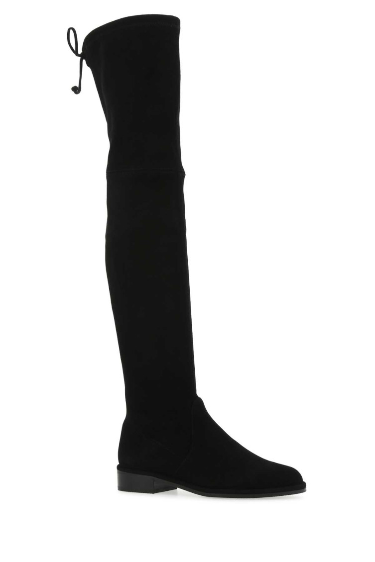 ロングブーツ STUART WEITZMAN Stivali Lowland In Pelle Scamosciata Nera Stuart Weitzman Stivali Lowland In Pelle Scamosciata Nera