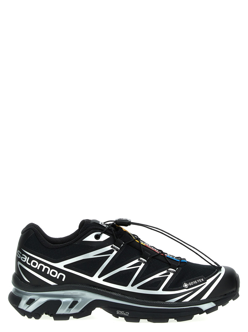 Salomon Performance-driven Xt 6 Gtx Sneakers Featuring Quicklace Technology In Black