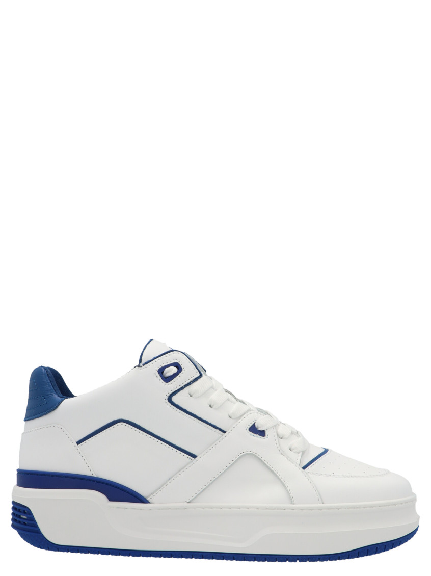 Just Don Jd3 Basketball Panelled Leather Low-top Trainers In White