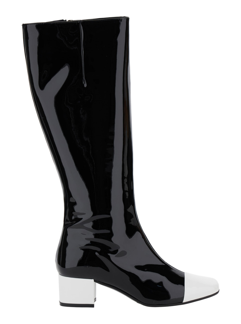 Carel Paris Side Zipper Boots In Black