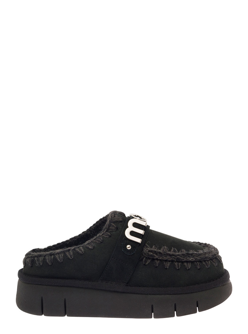 Mou Sandals In Black
