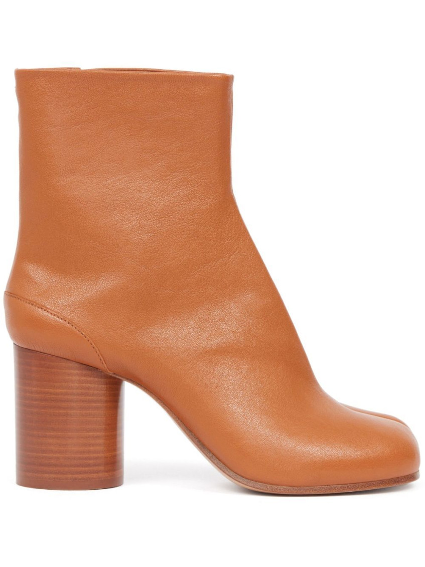 Maison Margiela Tan Leather Boots In Tan