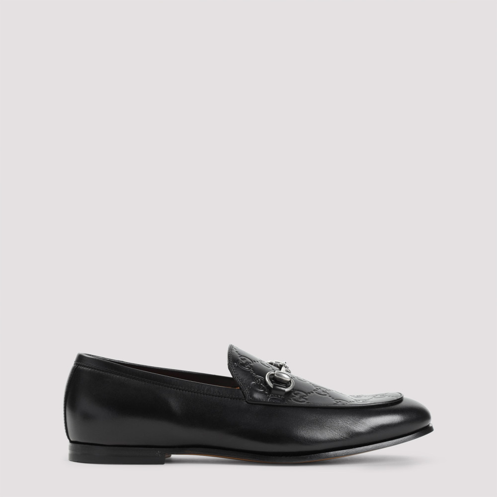 GUCCI BLACK LEATHER LOAFERS
