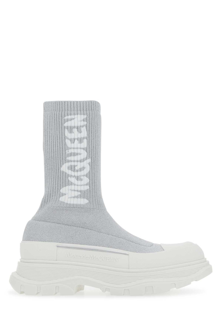 スニーカー alexander mcqueen Grey stretch nylon Tread Slick sneakers Alexander Mcqueen Grey Stretch Nylon Tread Slick Sneakers