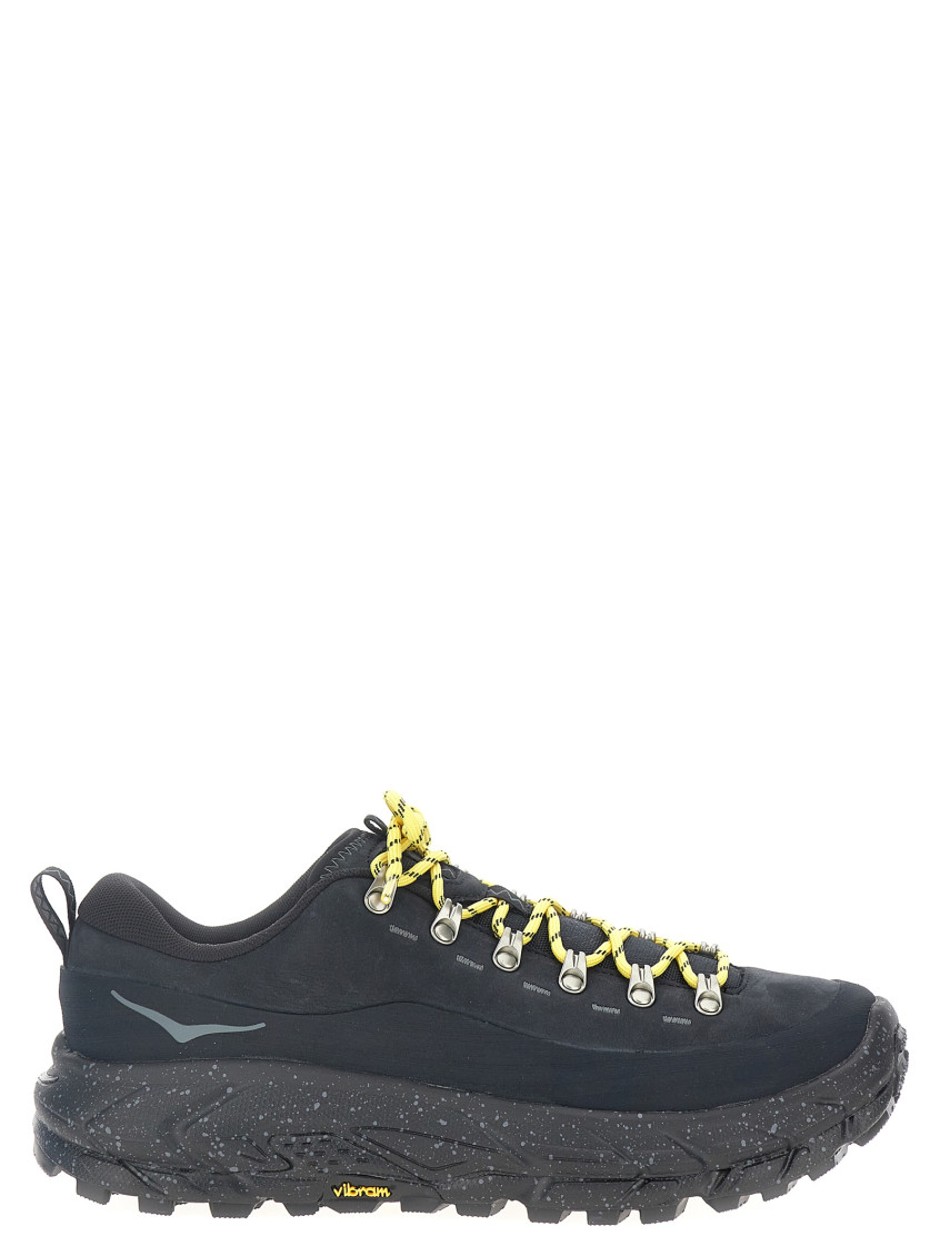 Hoka Tor Summit Rubber-trimmed Nubuck And Mesh Sneakers In Black