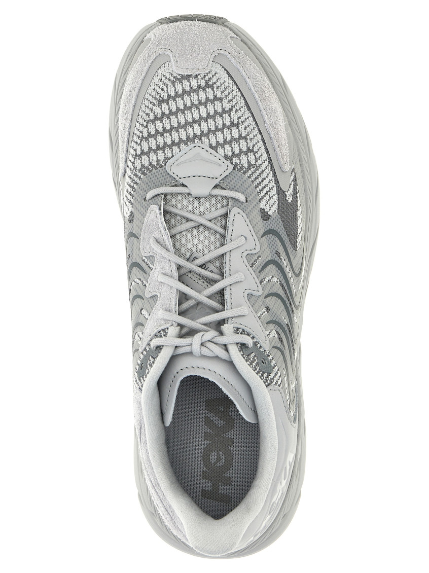 Hoka Grey Clifton LS Sneakers for Men Online USA at Darveys.com