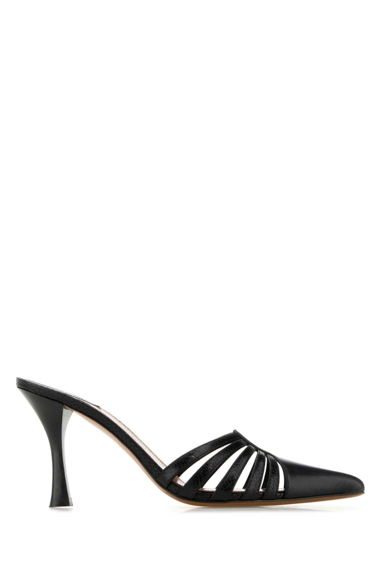 Shop Paris Texas Black Leather Heels