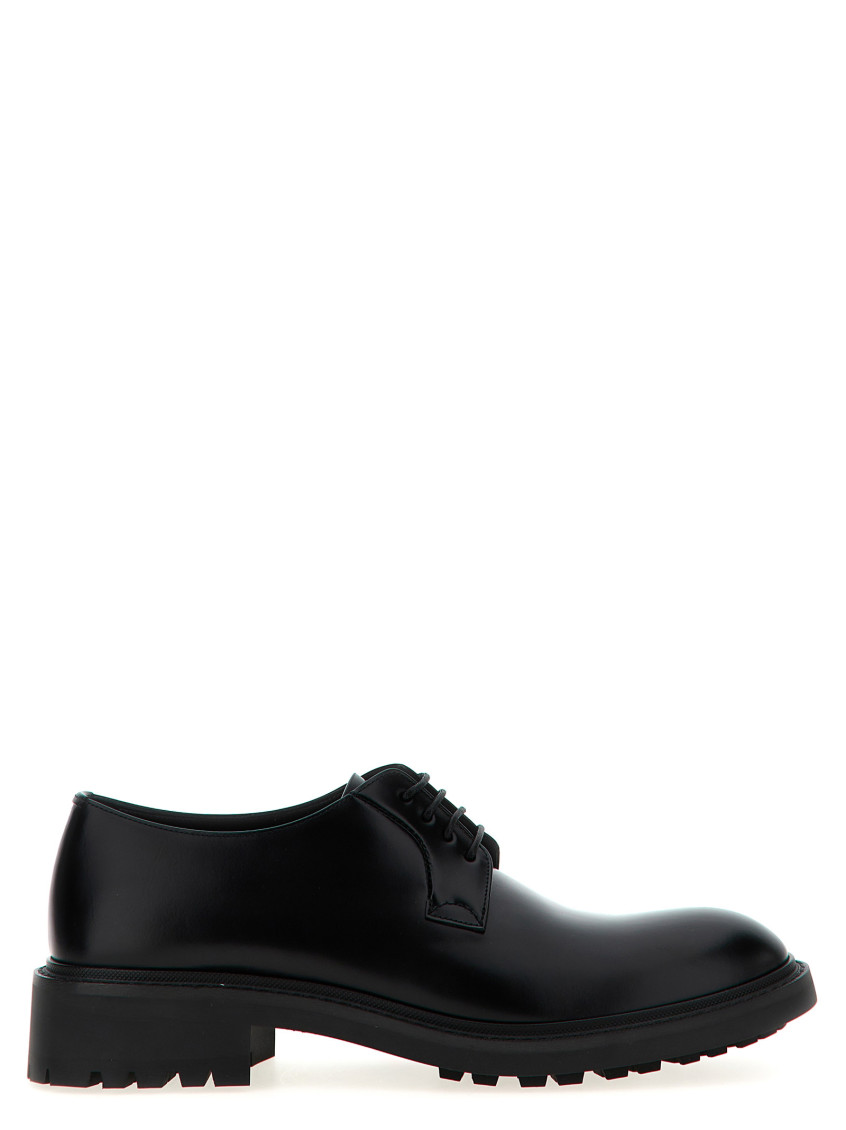 Saint Laurent Derby Antoine In Pelle Liscia In Black