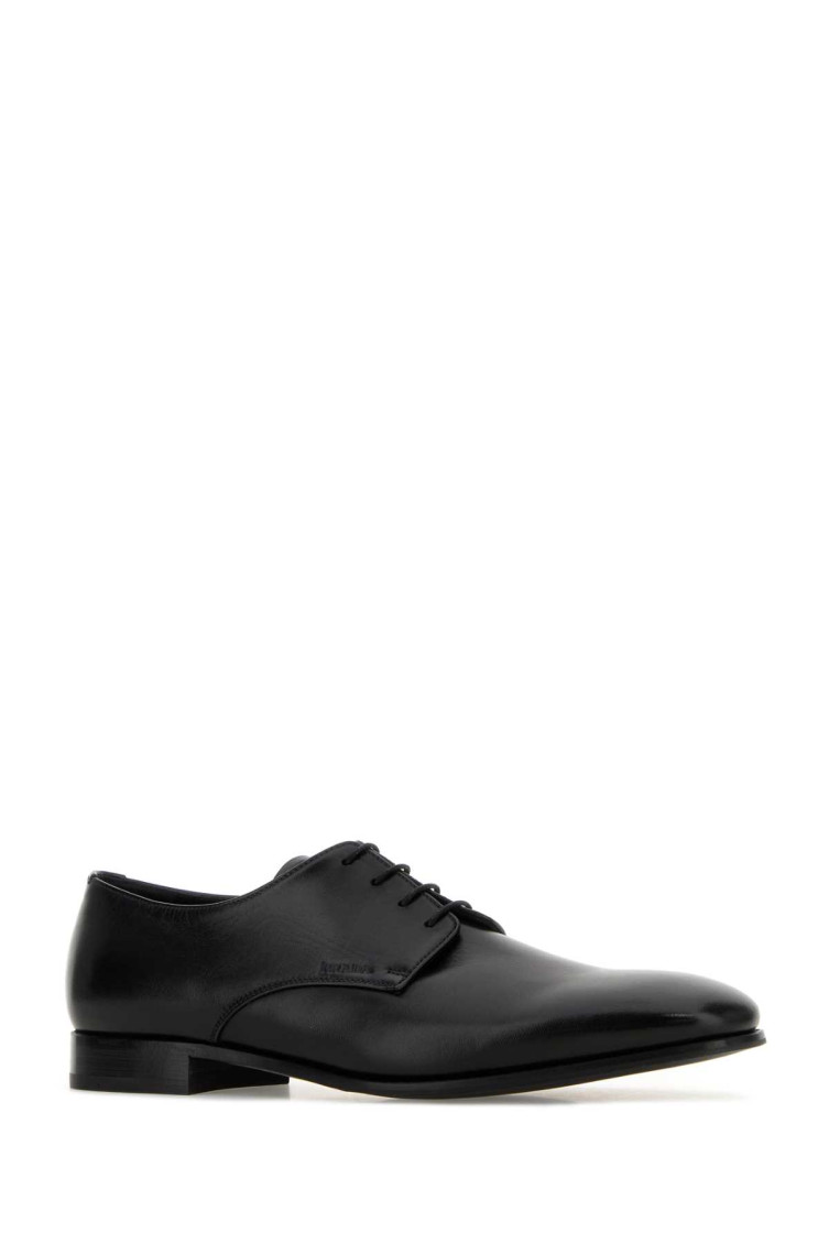 Prada Black Leather Lace-up Shoes for Men Online USA at Darveys.com