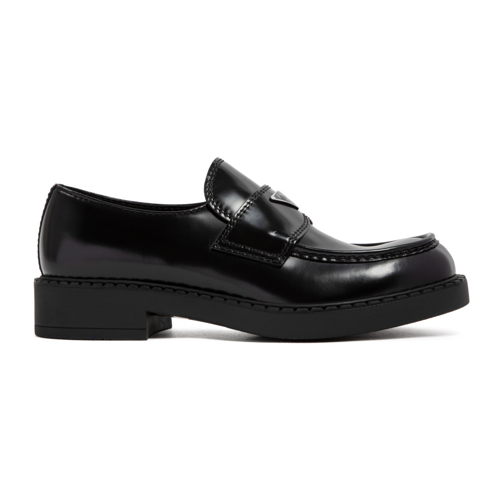 Prada Men Black Logo Slip On Loafers, 9 Luxury Loafers & Drivers For Men Darveys In Black