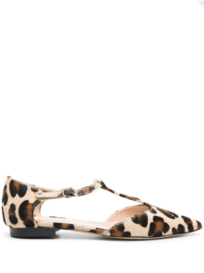 P.a.r.o.s.h . Pointed Leopard Shoes In Leopard Print