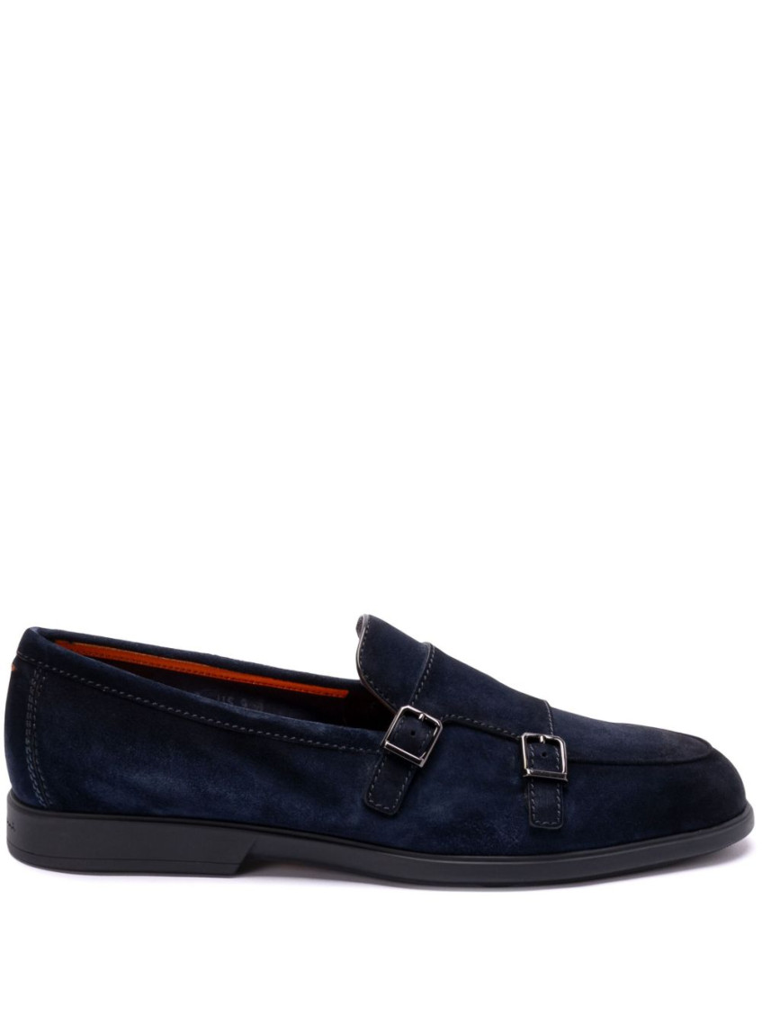 Santoni Pura A Loafer Malibu In Navy Blue