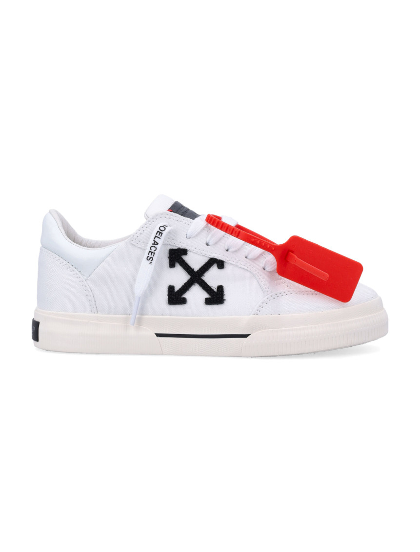 Off-white White Lace Up Sneakers In White