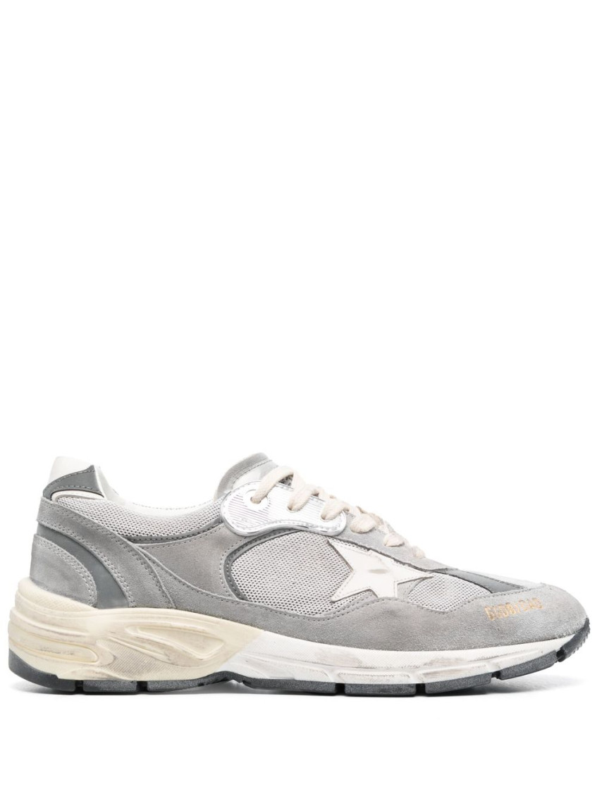 Golden Goose Dad-star Running Trainers In Grey