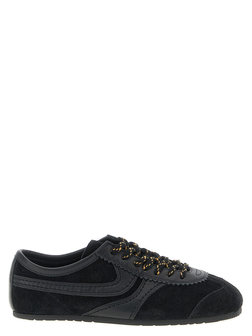 Dries Van Noten Black Suede Sneakers