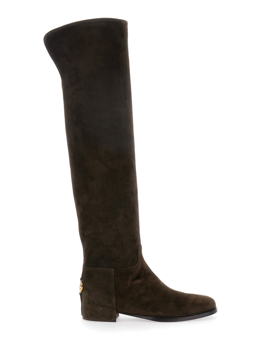 Dolce & Gabbana Brown Suede Boots