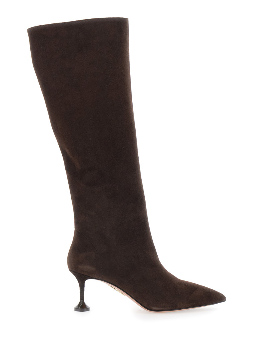 Aquazzura Lyla Boot 65 In Brown