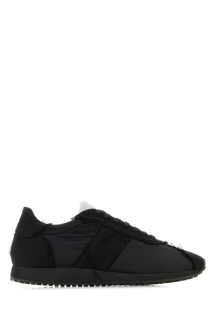 The Row Sneakers Mica In Tessuto Nero Uomo In Black