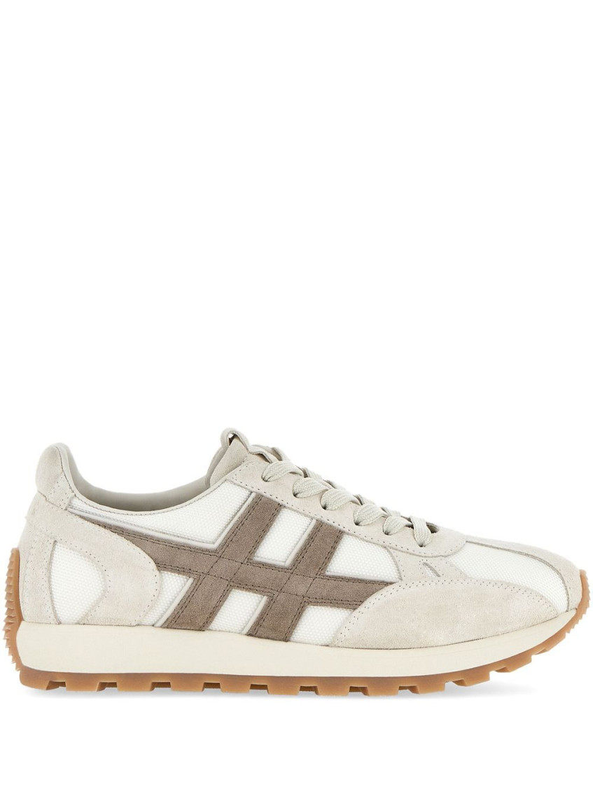 Hogan Men's 86er Suede And Mesh Sneakers In Brown
