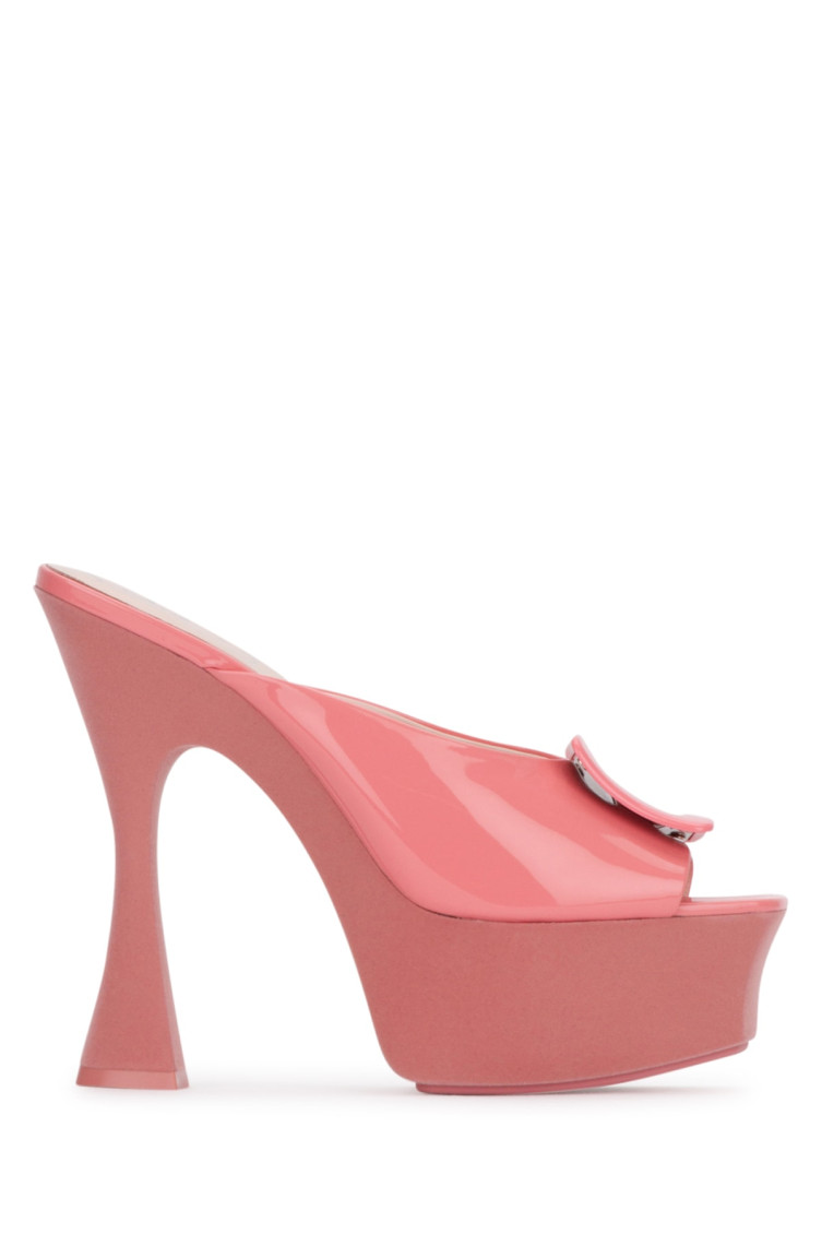 Roger Vivier Buckle High-heeled Sandals In Pink