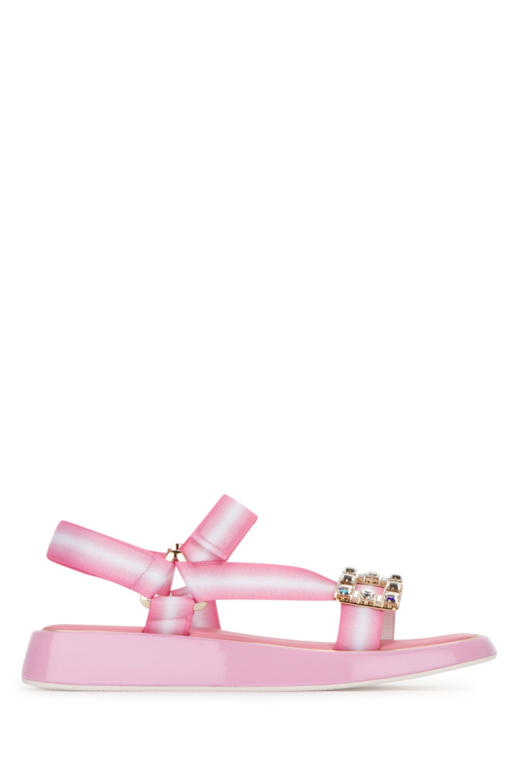 Roger Vivier Pink Open Toe Sandals In Pink