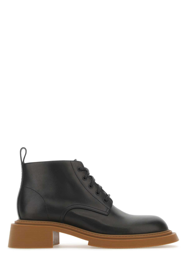Loewe Logo Details Chelsea Boots In Black