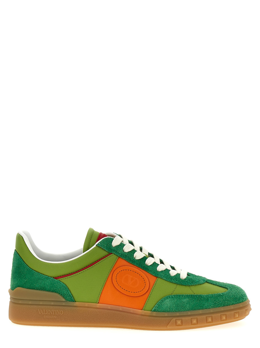 Valentino Garavani Multicolor Suede And Fabric Upvillage Sneakers In Multi