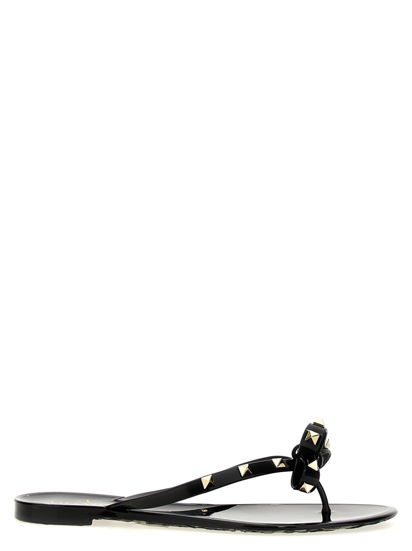 Valentino Rockstud Sandal In Black