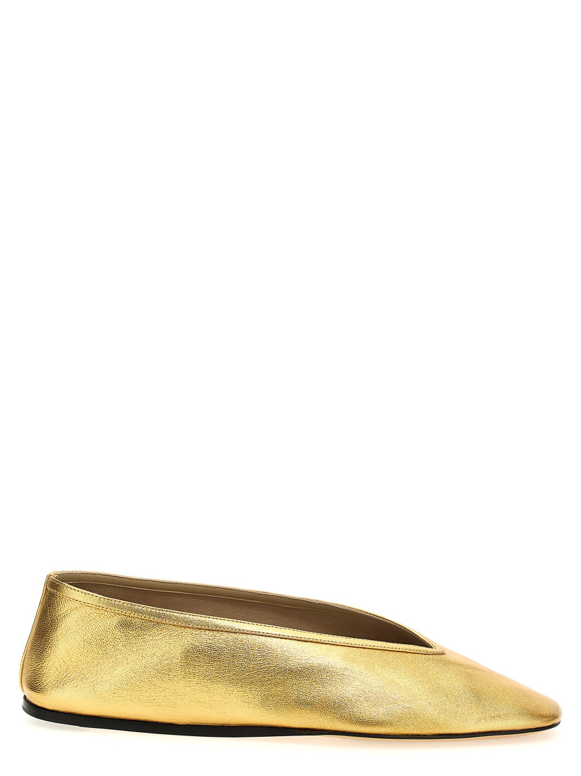 LE MONDE BERYL GOLDEN LUNA BALLET FLATS