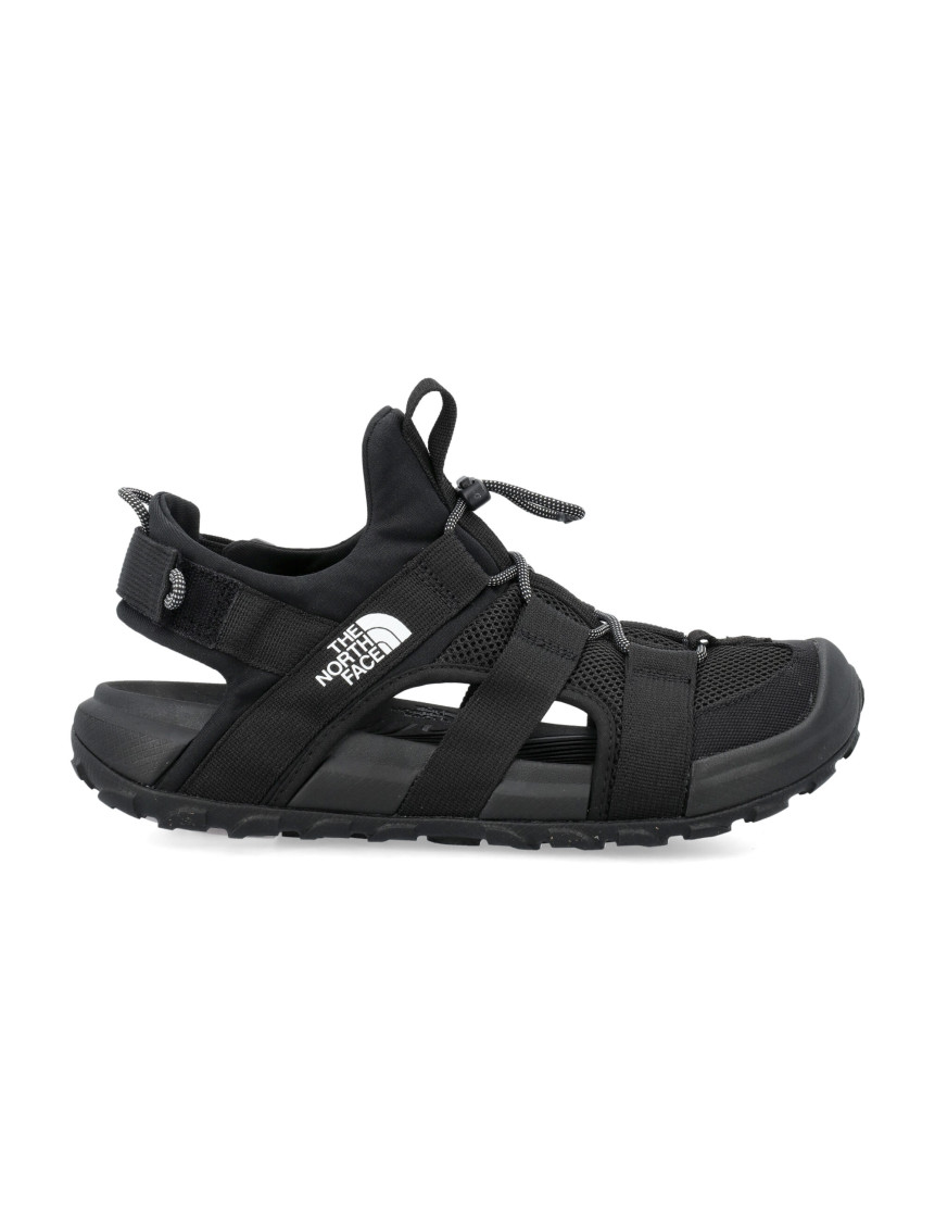 The North Face Explore Touch-strap Drawstring Sandals In Black