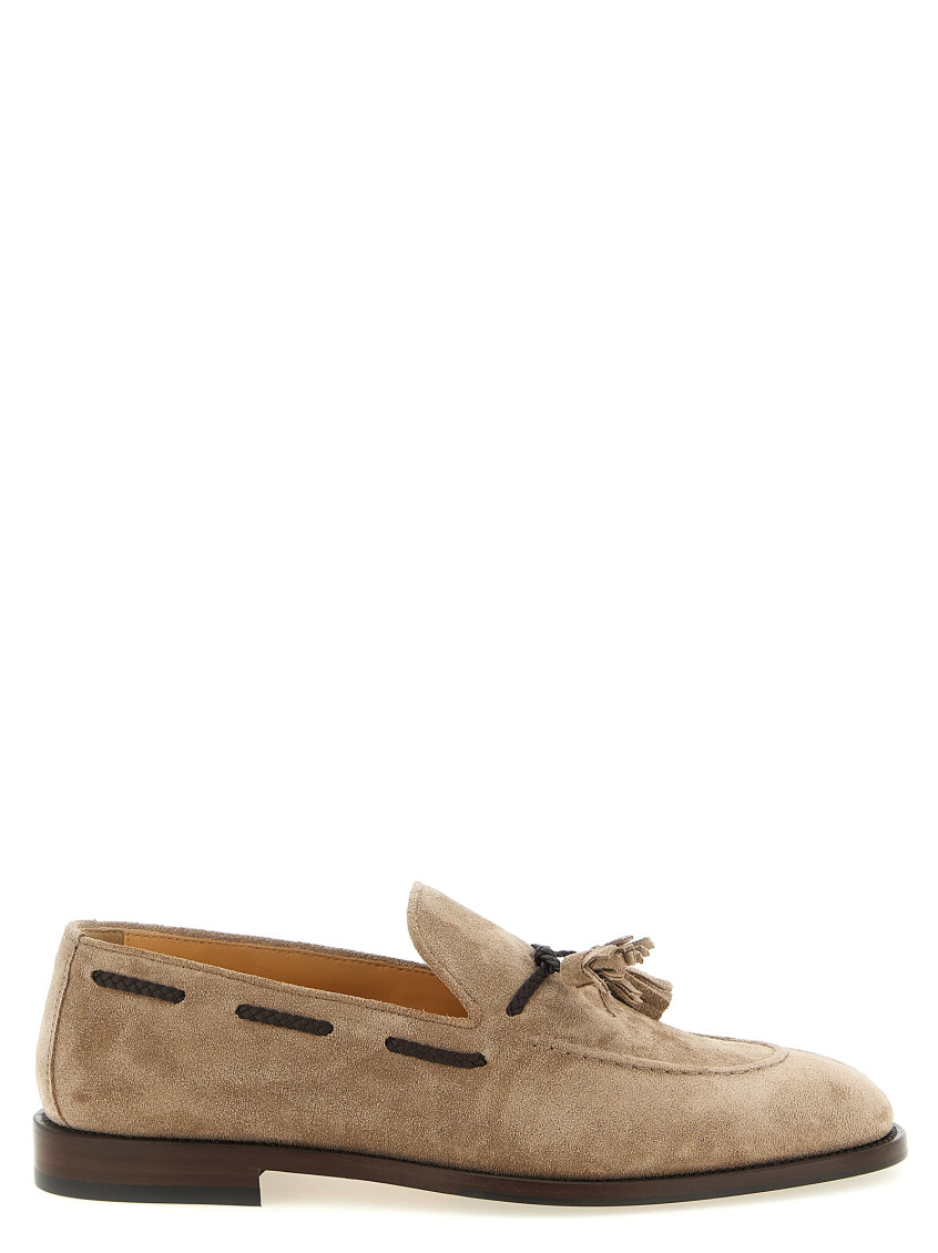 Brunello Cucinelli Brown Solid Nappi Loafers for Men Online USA at
