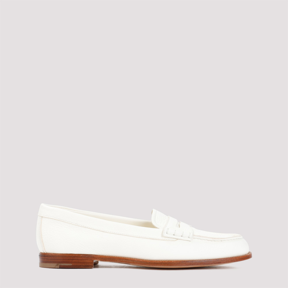Shop Church's White Slip On Loafers
