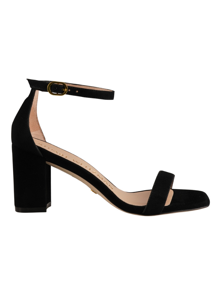 Stuart Weitzman 80mm Nearlynude Sandals In Black