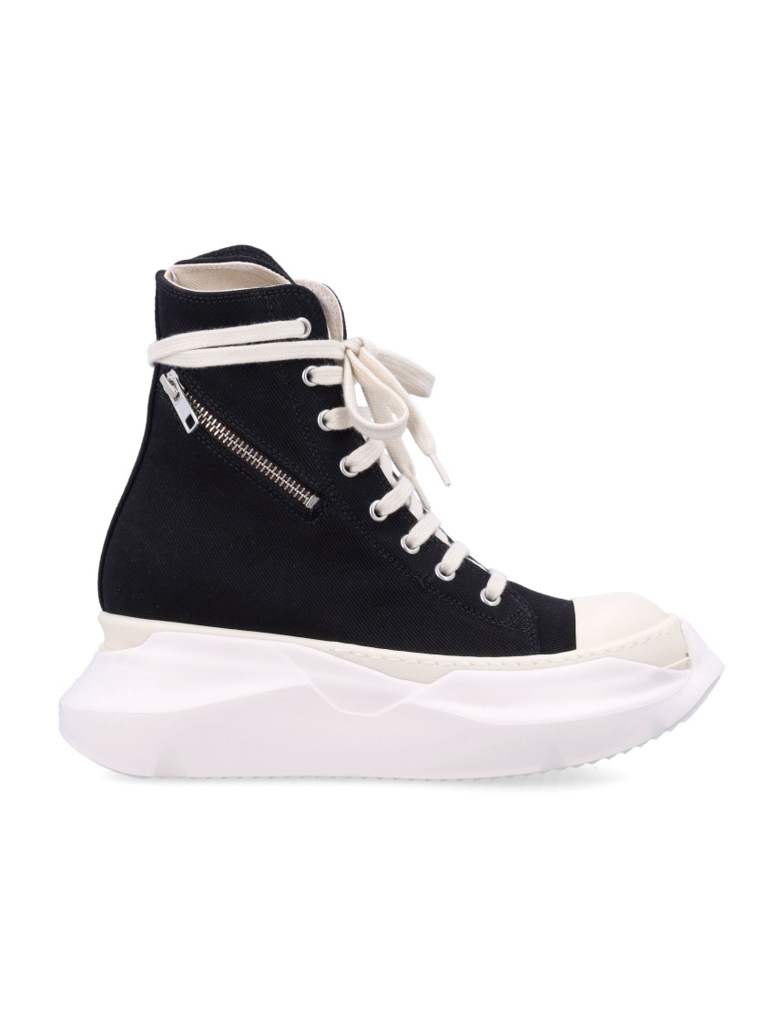 Rick Owens Blackwhite Lace Up Sneakers In Multi