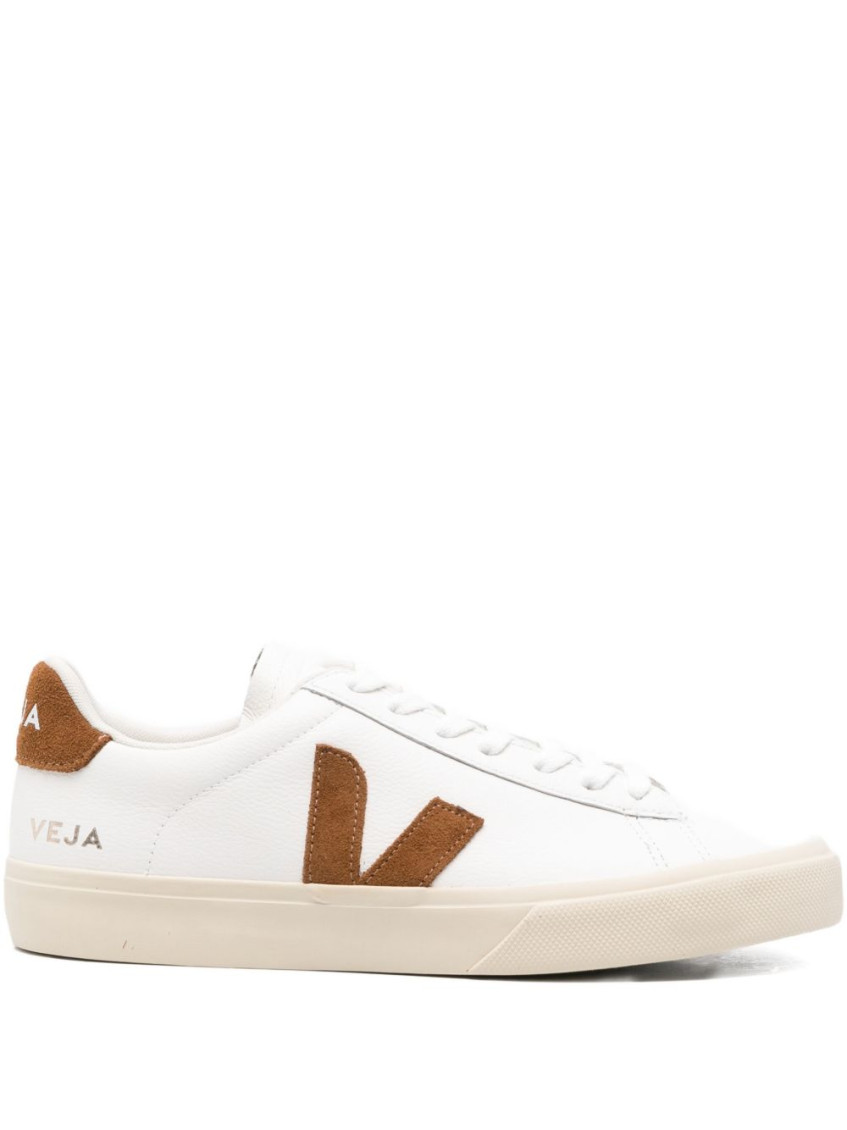 Veja Campo Leather Sneakers White Cognac In White
