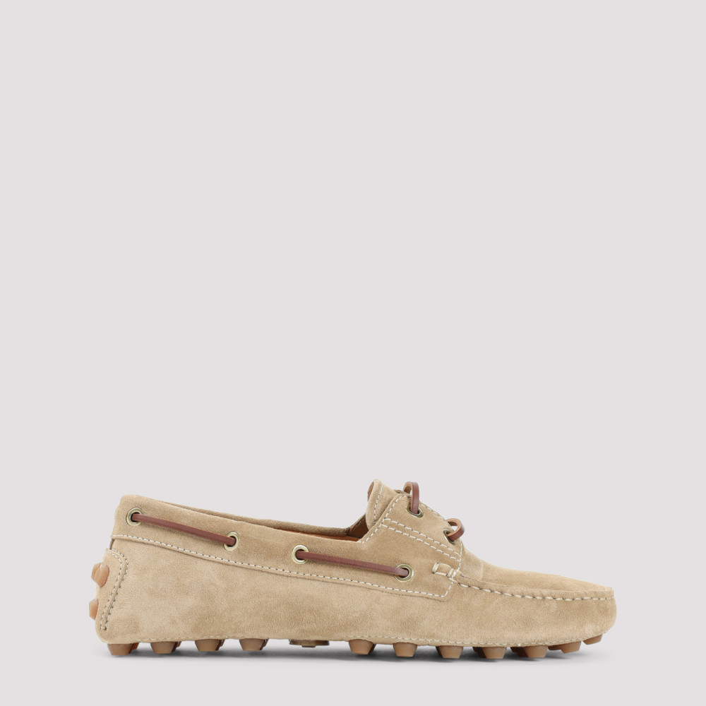 Tod's Beige Slip On Loafers In Beige