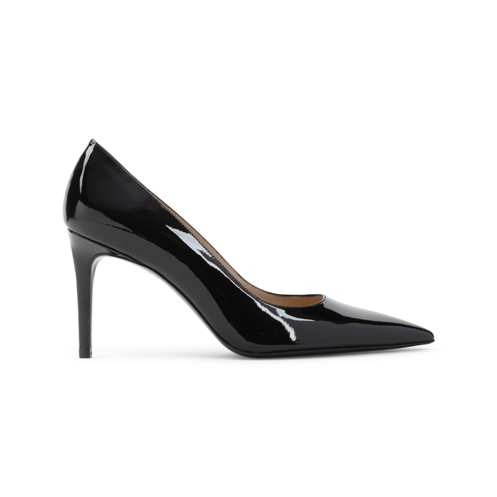 Stuart Weitzman Black Slip On Pumps In Black