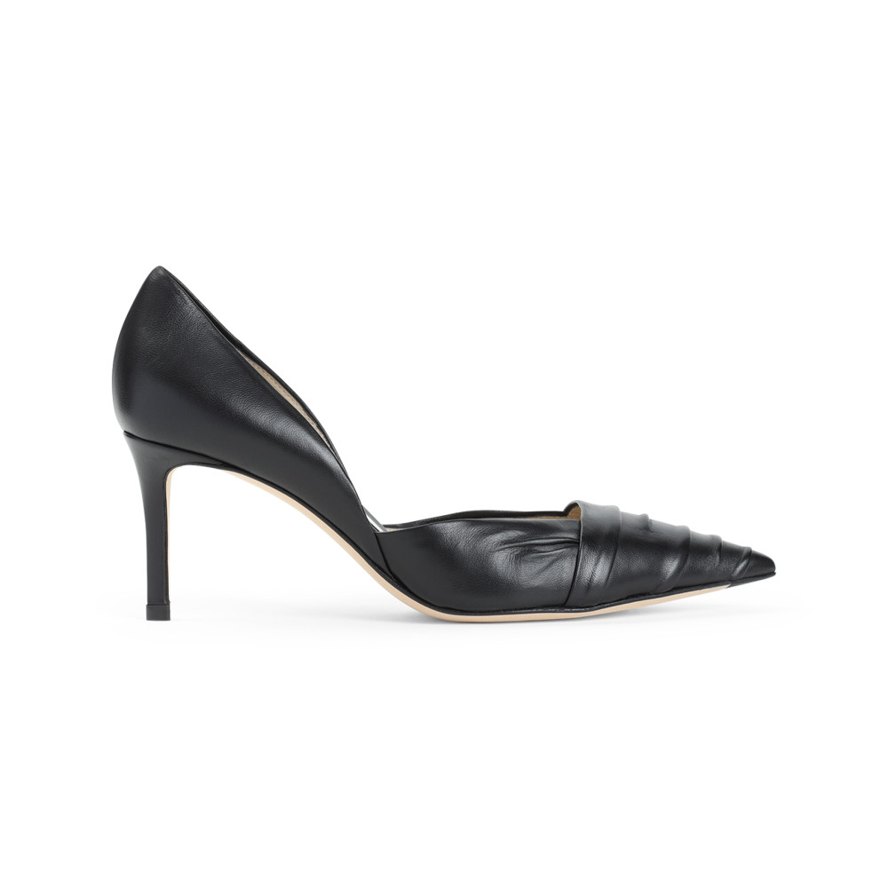 Giorgio Armani 105 Nappa Leather Pumps In Black